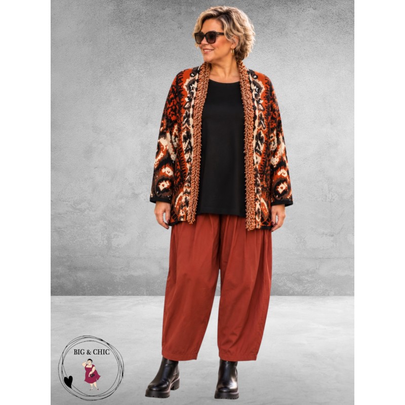 FRENZI Baggy Broek Stretchy Terracotta