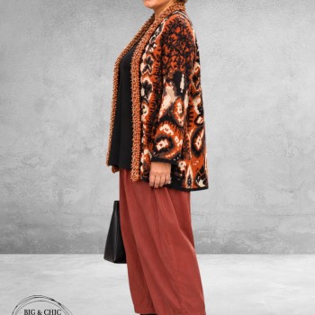 FRENZI Baggy Broek Stretchy Terracotta