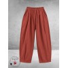 FRENZI Baggy Broek Stretchy Terracotta