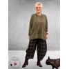 FRENZI Broek Ballon Ruit Grijs/Groen/Zwart/Flanel
