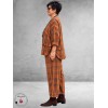 FRENZI Broek En Shirt Ruit Herfstkleuren