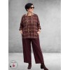 FRENZI  Shirt Ruit  Flanel Beere