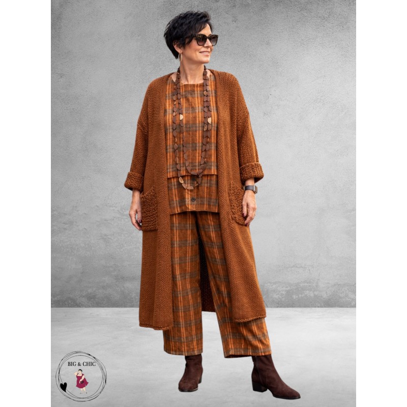 FRENZI Cardigan Grof Breisel Roest