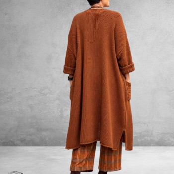 FRENZI Cardigan Grof Breisel Roest