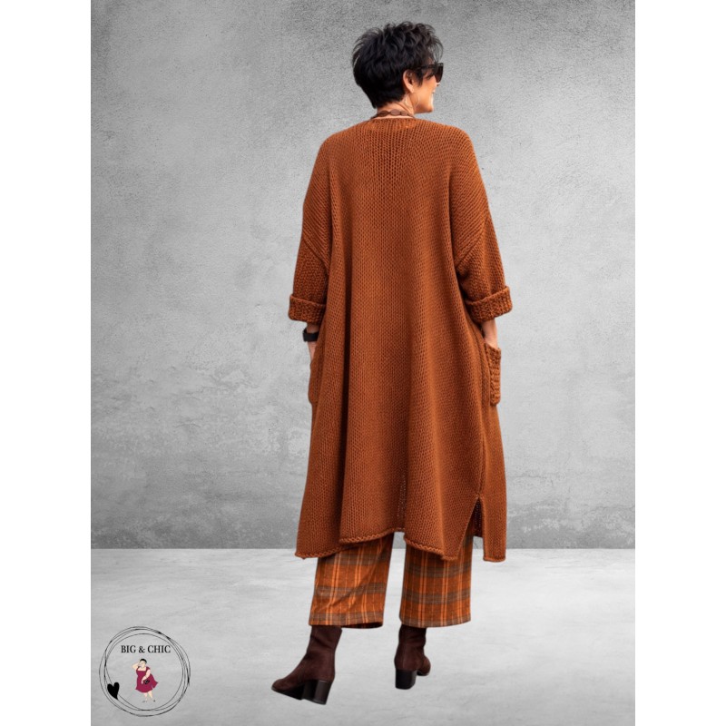 FRENZI Cardigan Grof Breisel Roest