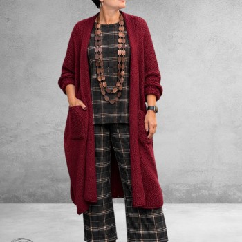 FRENZI Cardigan Grof Breisel Bordeaux