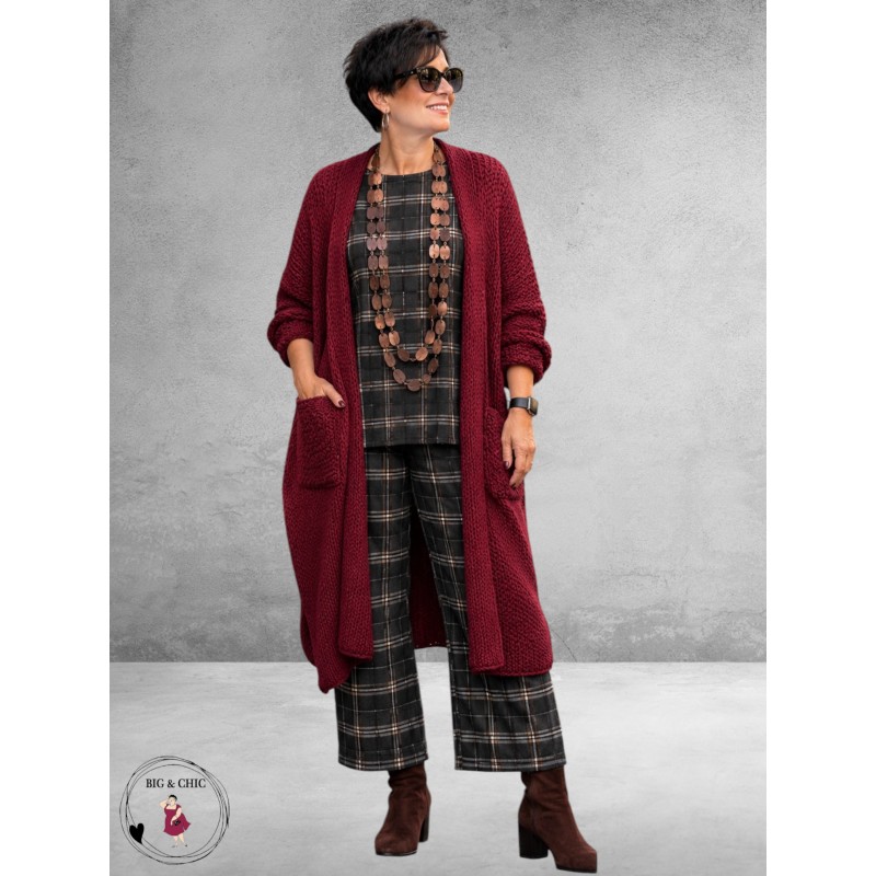 FRENZI Cardigan Grof Breisel Bordeaux