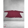FRENZI Shirt Met Plooien Bordeaux