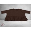 FRENZI Shirt Met Plooien Bruin