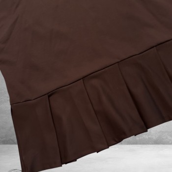 FRENZI Shirt Met Plooien Bruin