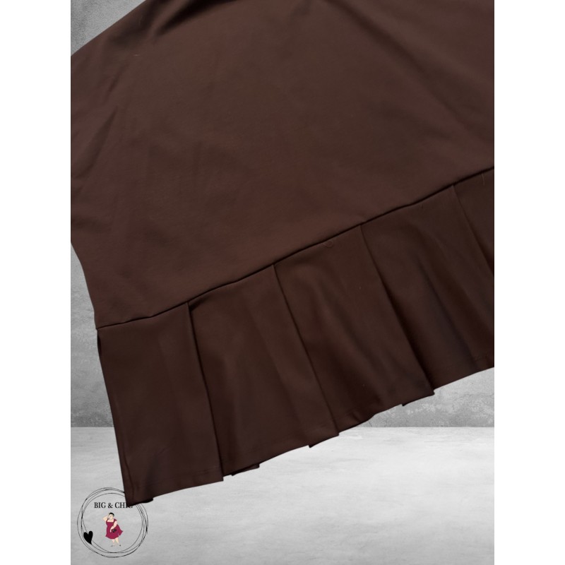 FRENZI Shirt Met Plooien Bruin
