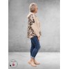FRENZI Sweater/Hoodie Beige/Leopard