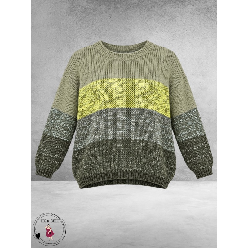 FRENZI Trui Oversized Groentinten