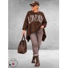 FRENZI Sweater LONDON Oversized Bruin