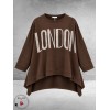 FRENZI Sweater LONDON Oversized Bruin