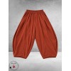 FRENZI Broek Ballon Baby Rib Corduroy Roestbruin