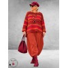 FRENZI Broek Ballon Baby Rib Corduroy Roestbruin