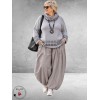 FRENZI Broek Ballon Baby Rib Corduroy Lichtgrijs