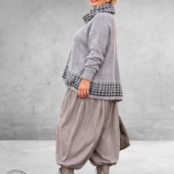 FRENZI Broek Ballon Baby Rib Corduroy Lichtgrijs