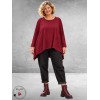 FRENZI Shirt A-Lijn Oversized Bordeaux