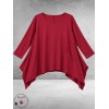 FRENZI Shirt A-Lijn Oversized Bordeaux