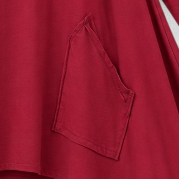 FRENZI Shirt A-Lijn Oversized Bordeaux