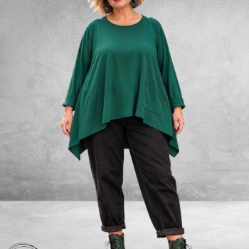 FRENZI Shirt A-Lijn Oversized Groen