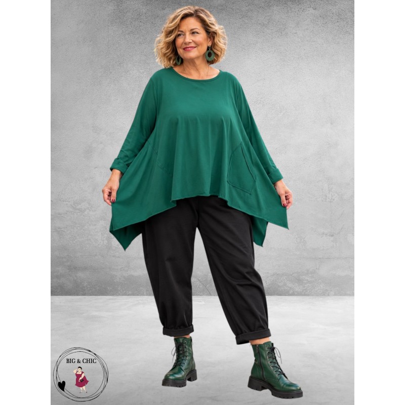 FRENZI Shirt A-Lijn Oversized Groen
