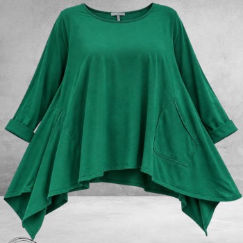 FRENZI Shirt A-Lijn Oversized Groen