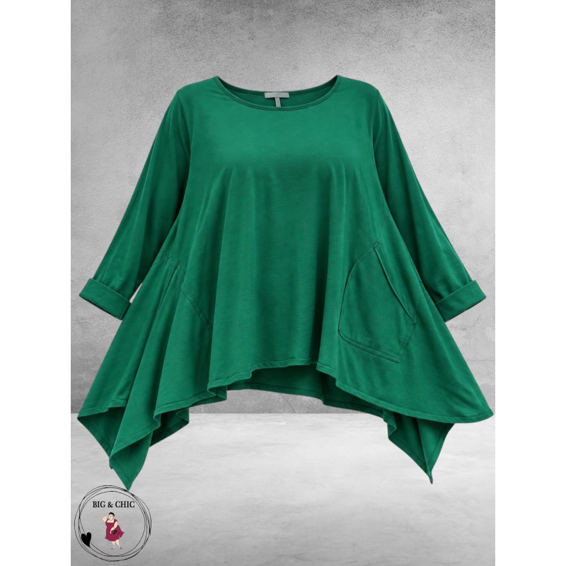 FRENZI Shirt A-Lijn Oversized Groen