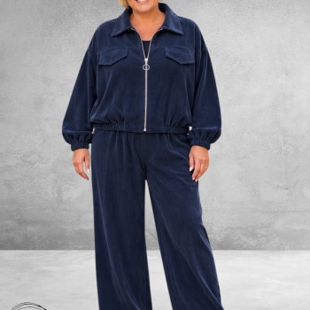 FRENZI Blouson Jasje Corduroy Blauw