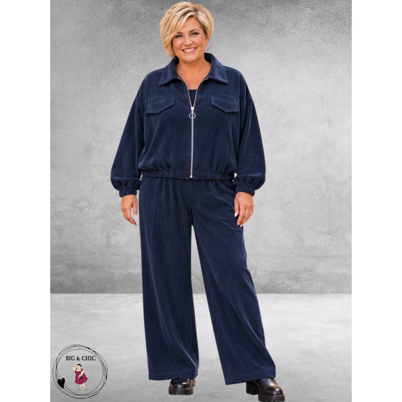 FRENZI Blouson Jasje Corduroy Blauw