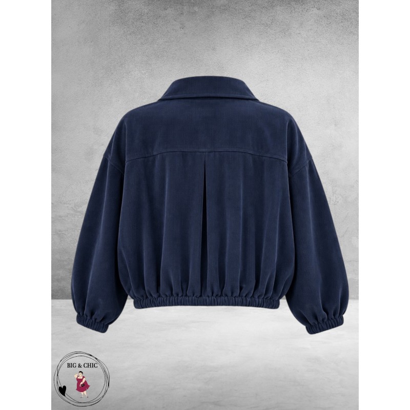 FRENZI Blouson Jasje Corduroy Blauw