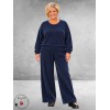 FRENZI Broek Corduroy Blauw