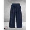 FRENZI Broek Corduroy Blauw