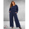 FRENZI Broek Corduroy Zwart