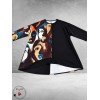 FRENZI Tuniek High-Low Artistieke Face Print