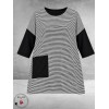 FRENZI Tuniek Zwart-Wit-Streep