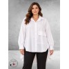 FRENZI Blouse High-Low Katoen Wit
