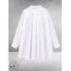 FRENZI Blouse High-Low Katoen Wit