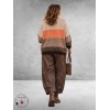 FRENZI Broek Leerlook Ballon Bruin