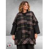 FRENZI Jas Ruit/Leerlook Herfstkleuren