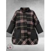FRENZI Jas Ruit/Leerlook Herfstkleuren