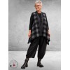 FRENZI Gilet A-Lijn Ruit/Leerlook Dessin