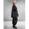 FRENZI Gilet A-Lijn Ruit/Leerlook Dessin