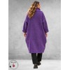 Frenzi Mantel Boucle Ballonmodel Paars