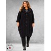 Frenzi Mantel Boucle Ballonmodel Zwart