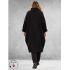 Frenzi Mantel Boucle Ballonmodel Zwart