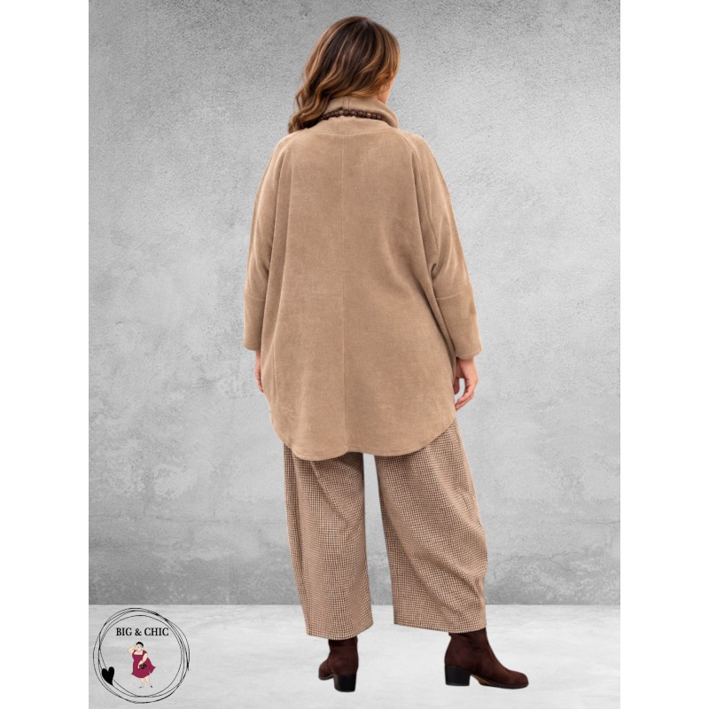 Frenzi Broek Ruit/Bruin/Beige 