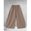 Frenzi Broek Ruit/Bruin/Beige 